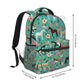 Horses And Flowers Teal Backpack