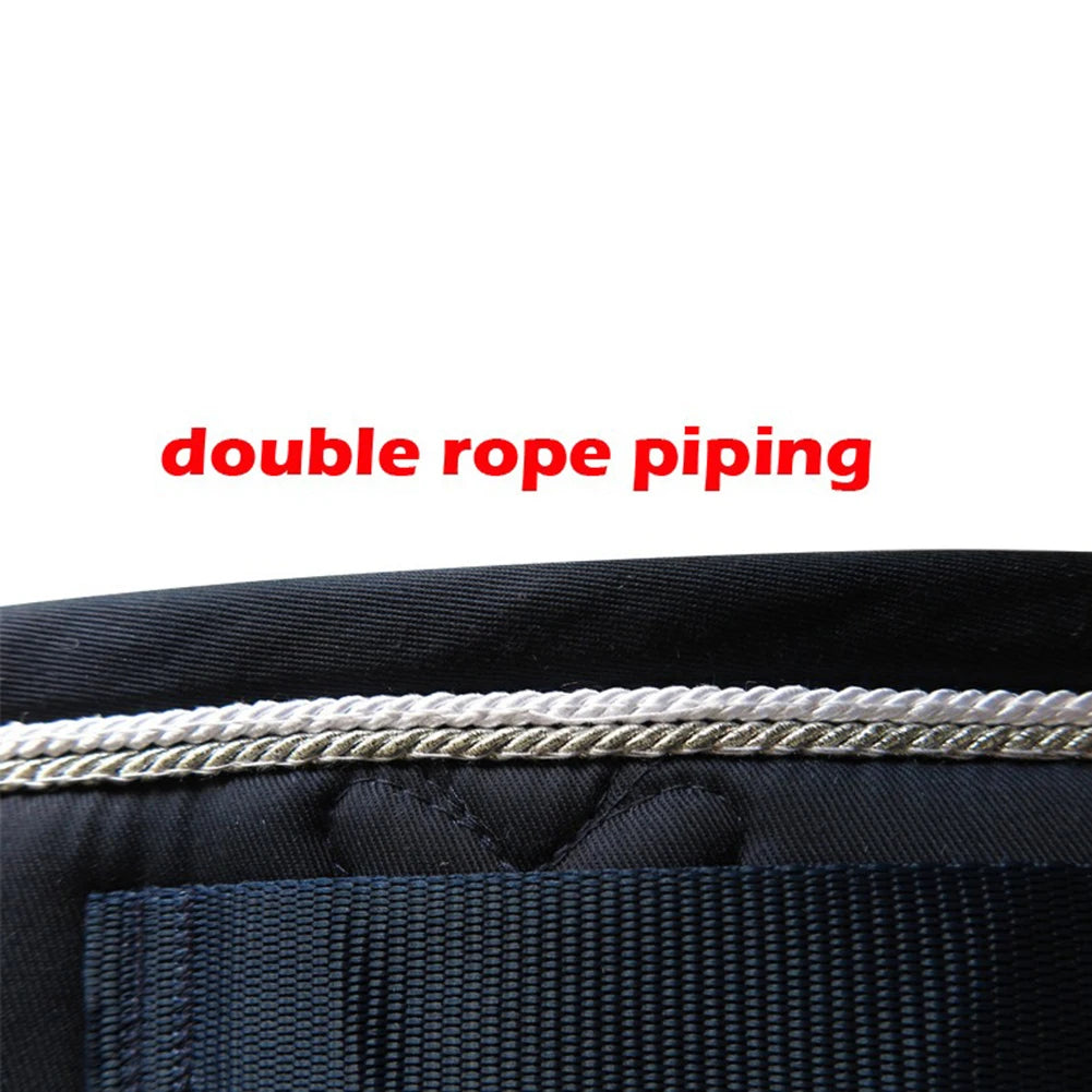 Equestrian Saddle Pad with Double Rope Trim