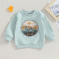 Boys and Girls Western Pullover Sweatshirt - Cattle Print