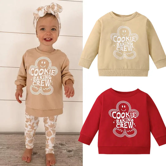 Cookie Baking Crew Kids Holiday Shirt