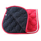 Equestrian Saddle Pad with Double Rope Trim