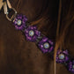 Paisley Purple One Ear/ Breastcollar Tack Set