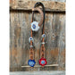 Silver Buckstitch Patriotic One Ear Tack Set