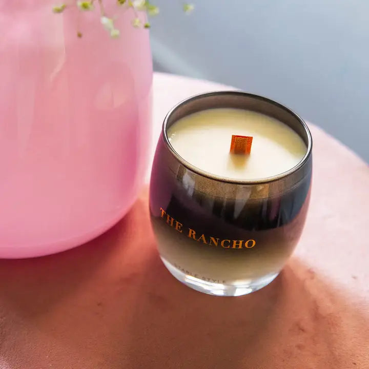 the Rancho Soy Wax Candle