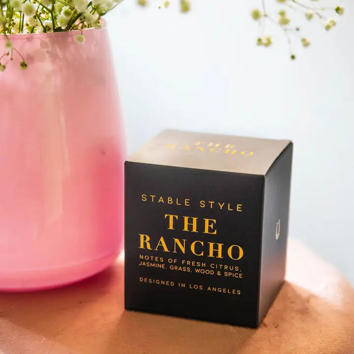 the Rancho Soy Wax Candle