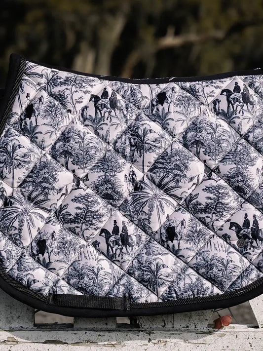 Tropical Toile Jump Saddle Pad ~ Limited Edition