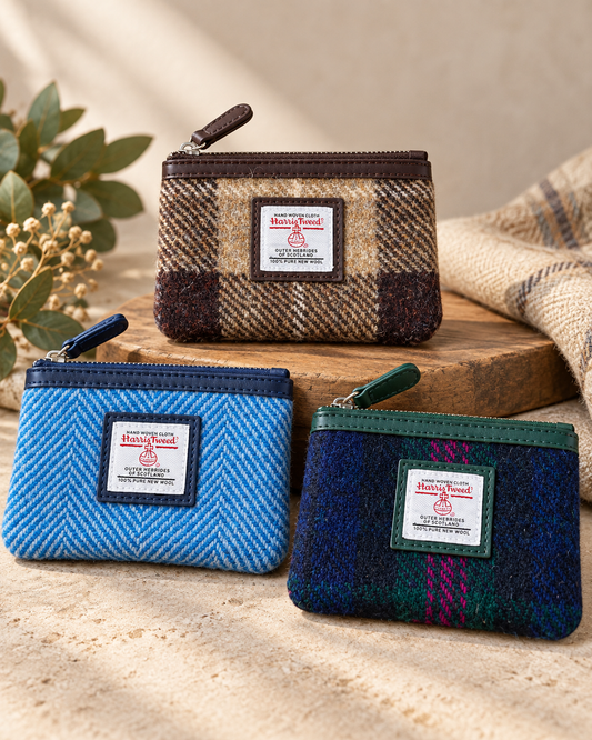 Harris Tweed Card & Coin Holder