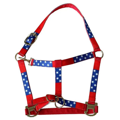 US Flag Horse Top Grade Nylon Comfortable Flexible Halter
