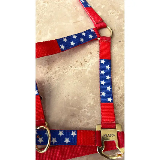 US Flag Horse Top Grade Nylon Comfortable Flexible Halter