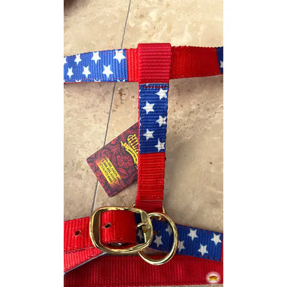 US Flag Horse Top Grade Nylon Comfortable Flexible Halter