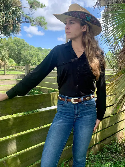 Western Women's Shirt Black