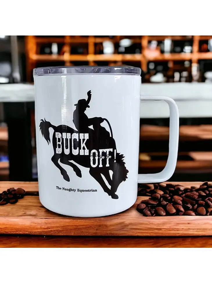 Buck Off - Rodeo Horse Western Mug, Camp Horse Cup