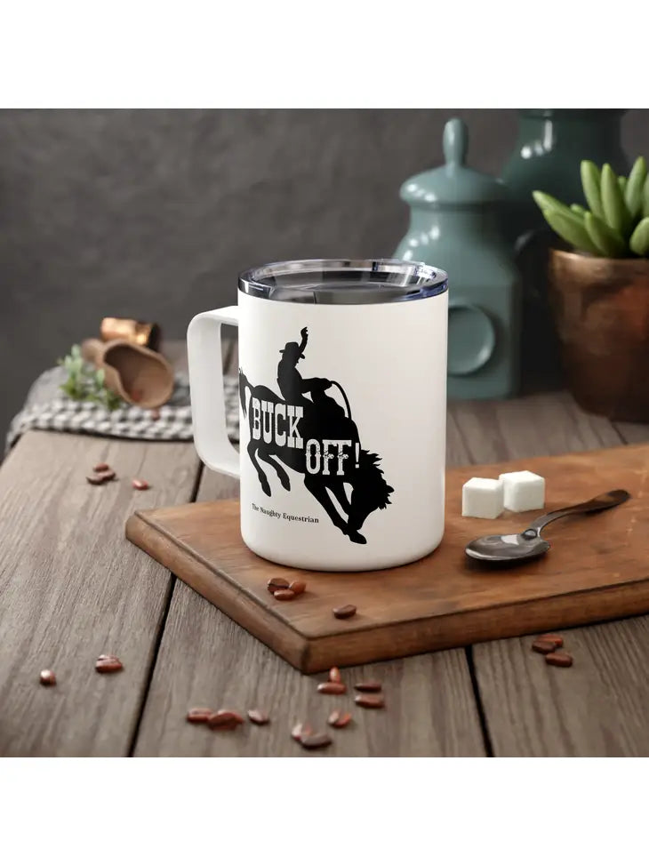 Buck Off - Rodeo Horse Western Mug, Camp Horse Cup