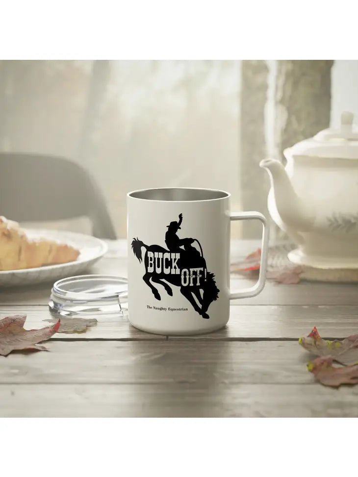 Buck Off - Rodeo Horse Western Mug, Camp Horse Cup