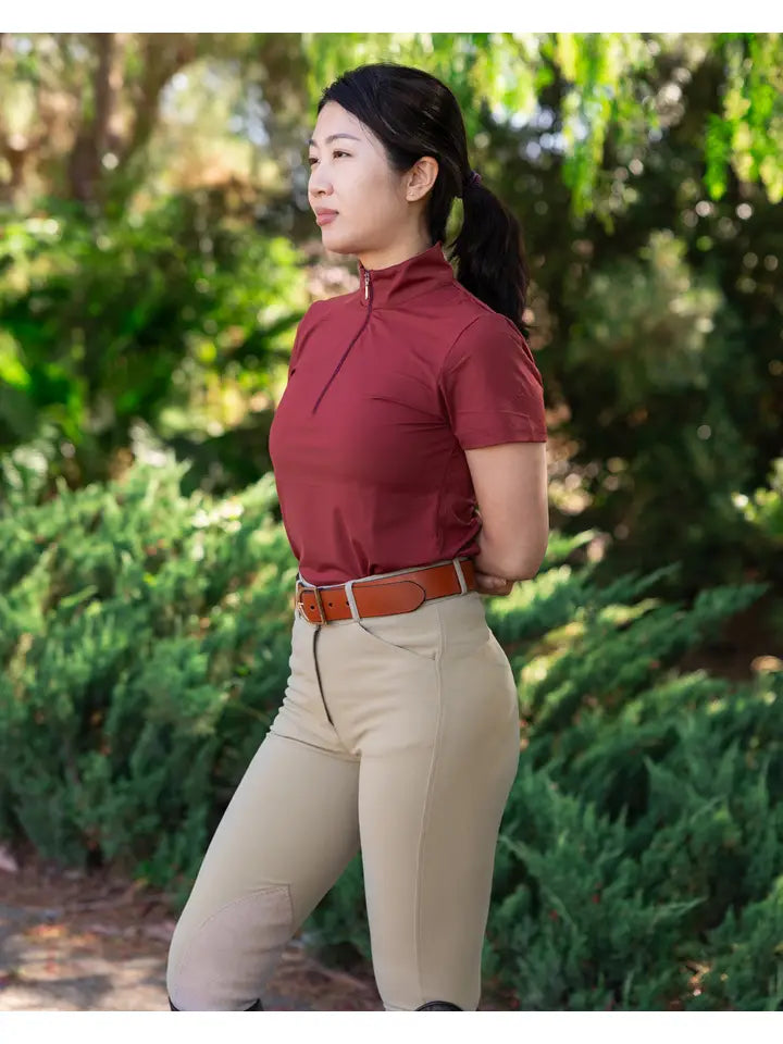 Cordelia Ladies Self Seat Clarino Knee Patch Breeches