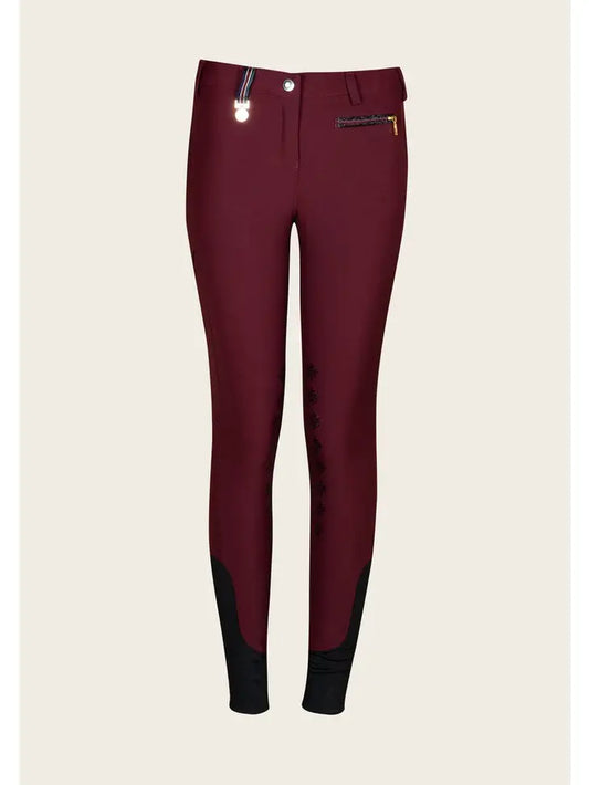 Equestrian Espoir Inspire Breeches Burgundy