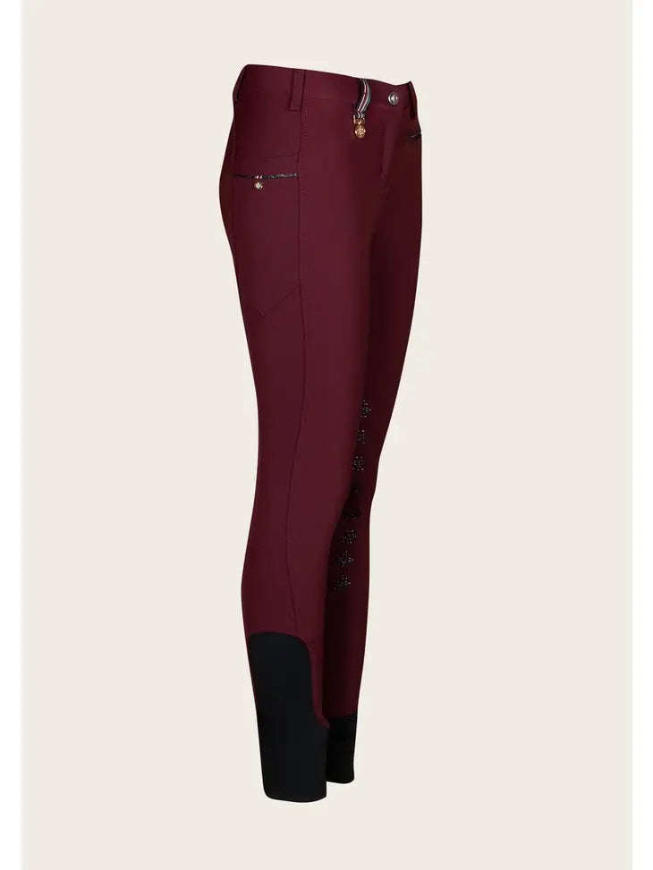 Equestrian Espoir Inspire Breeches Burgundy