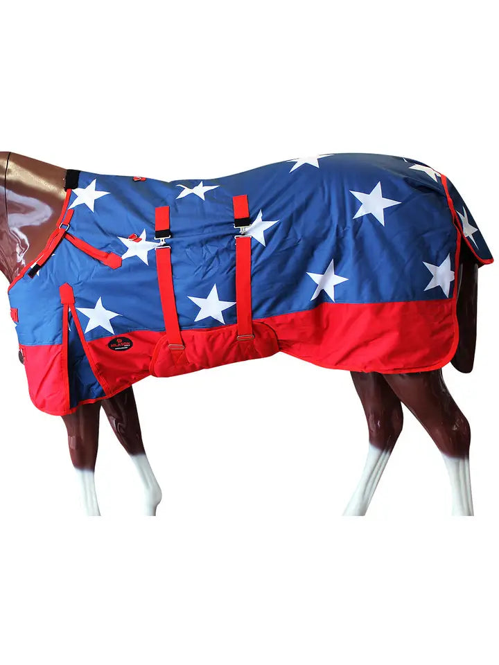 1200D Patriotic Winter Waterproof Turnout Horse Blanket