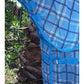 66"-84" Horse Fly Sheet Uv Protect Mesh Blue Plaid