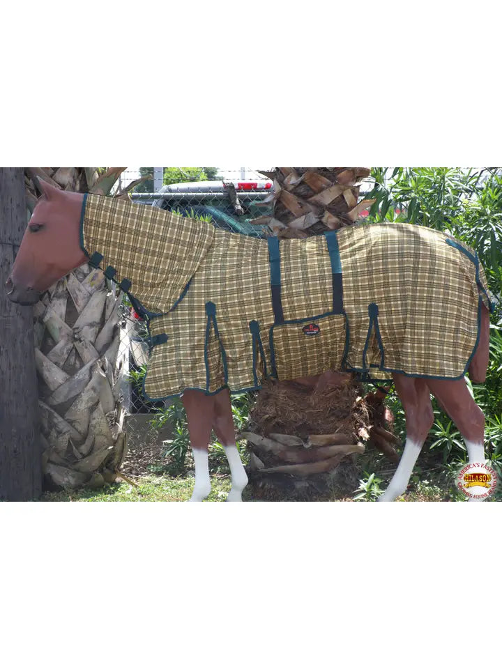 66"-84" Horse Fly Sheet Uv Protect Mesh Plaid