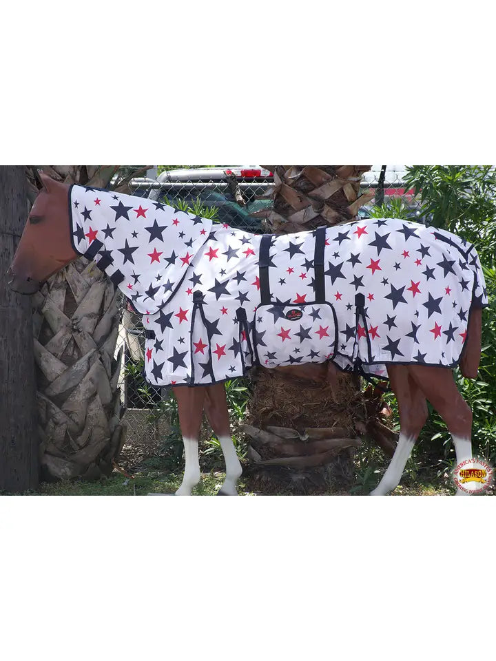 Horse Fly Sheet Mesh Bug Mosquito Patriotic