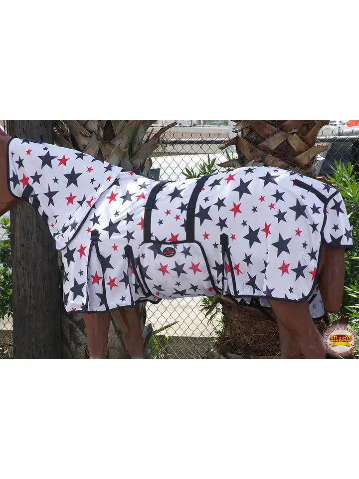 Horse Fly Sheet Mesh Bug Mosquito Patriotic