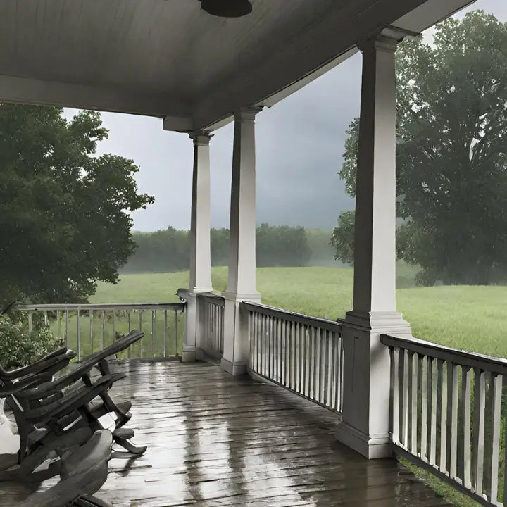 Front Porch Thunderstorms - Cotton Wick Candle - Pure Soy Wax