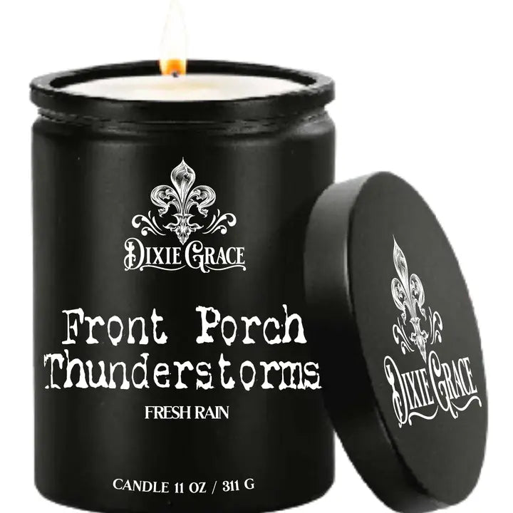 Front Porch Thunderstorms - Cotton Wick Candle - Pure Soy Wax