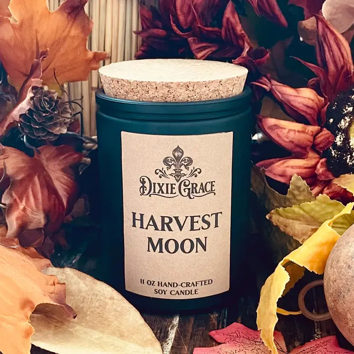 Harvest Moon - 11 oz Glass Candle - Cotton Wick