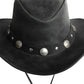 Bullring Leather Hat Western Cowboy For Men & Women Shapeable Brim