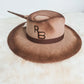 Fallin' Cowgirl Western Boho Brown Felt Hat Custom Branding