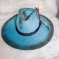 Teal Charlie 1 Horse Custom Distressed Hat Hot Pink 80's Gol