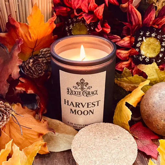 Harvest Moon - 11 oz Glass Candle - Cotton Wick