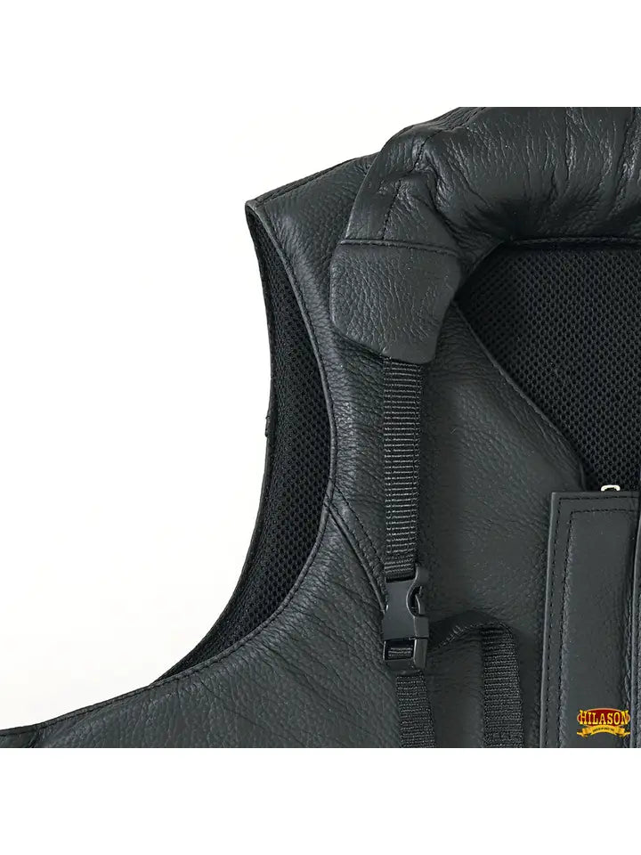 Equestrian Horse Riding Vest Safety Protective Leather