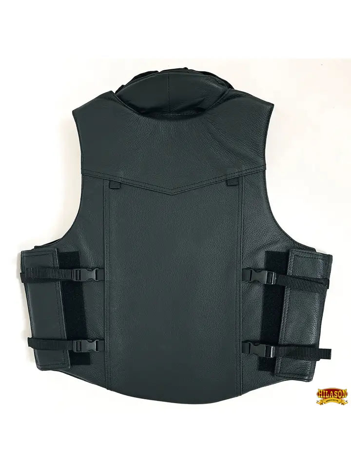 Equestrian Horse Riding Vest Safety Protective Leather