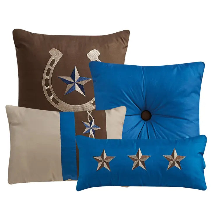 Rustic Western Horseshoe Star Comforter - 7 Piece Set