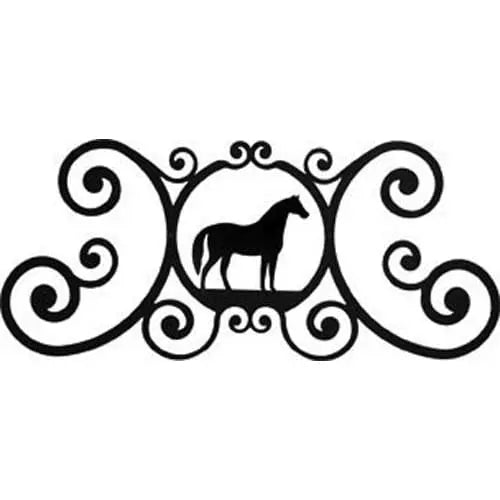 Horse Design Over Door Plaque