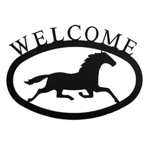 Running Horse Welcome Sign Large