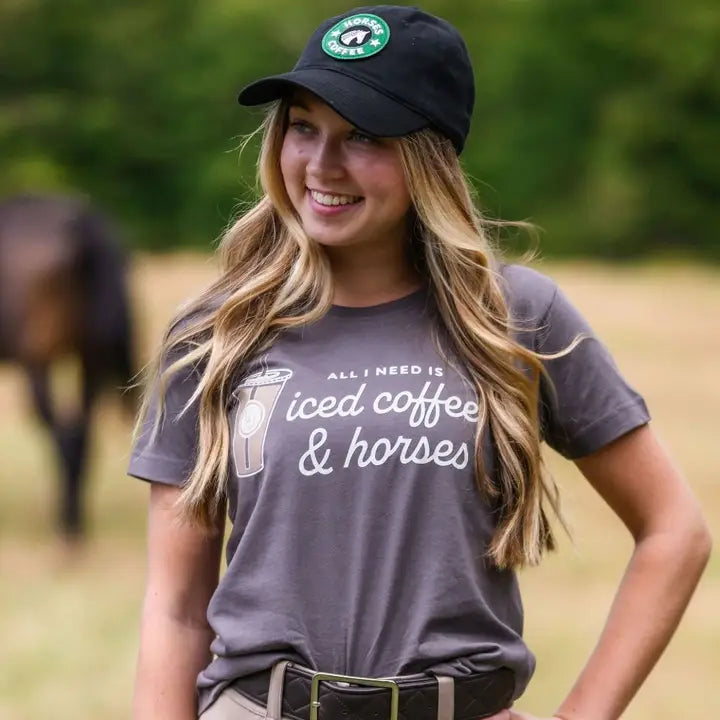 Iced Coffee & Horses Tee