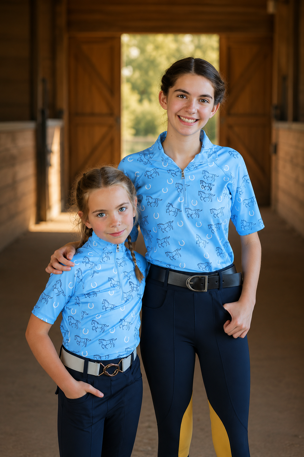 Lucky Stride - Sky Blue Riding Shirt Youth