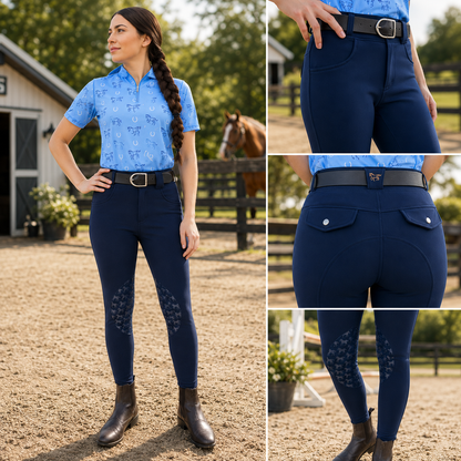 Women's Merino Wool Riding Breeches | Knee Grip Equestrian Breeches – Legacy Riders EQ