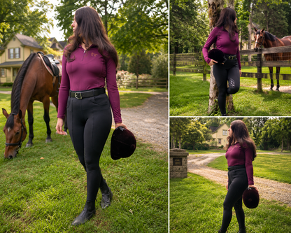 Women's Merino Wool Riding Breeches | Knee Grip Equestrian Breeches – Legacy Riders EQ