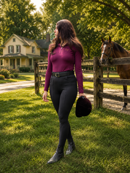 Women's Merino Wool Riding Breeches | Knee Grip Equestrian Breeches – Legacy Riders EQ