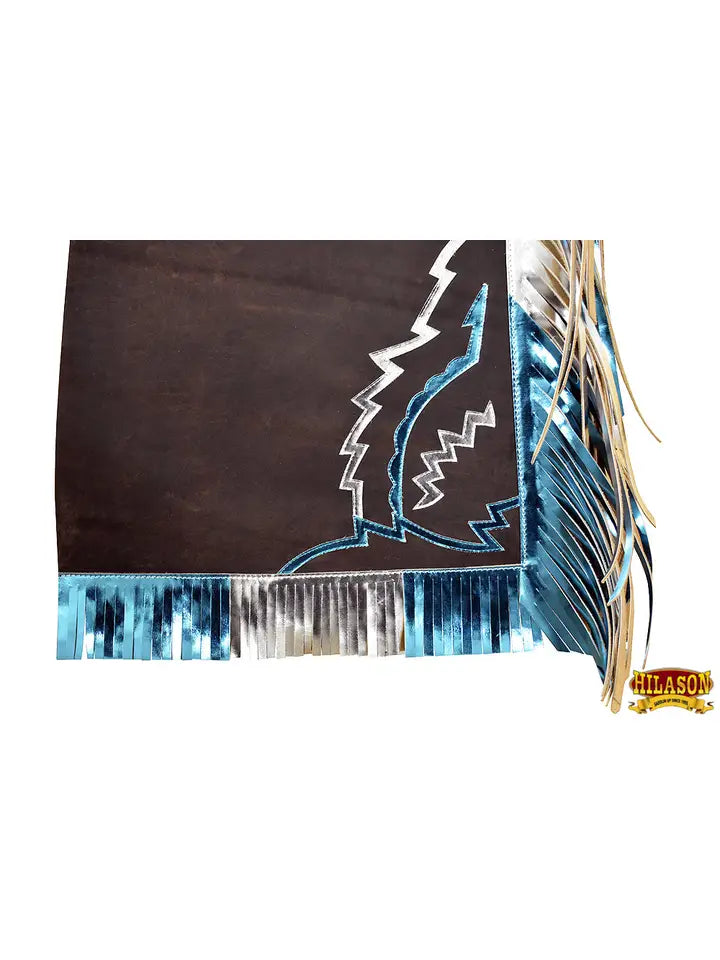 Bull Riding Pro Rodeo Chaps Smooth Leather Bronc Show Adult