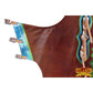 Bull Riding Genuine Leather Rodeo Western Chaps Brown