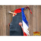 Pro Rodeo Bull Riding Chaps Us Flag Western Leather Kids