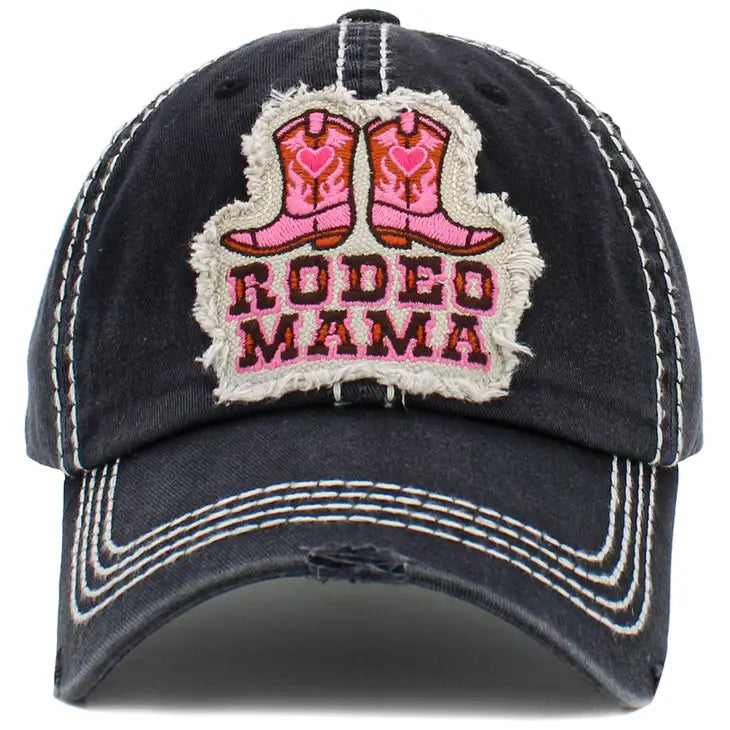 Rodeo Mama Washed Vintage Ballcap