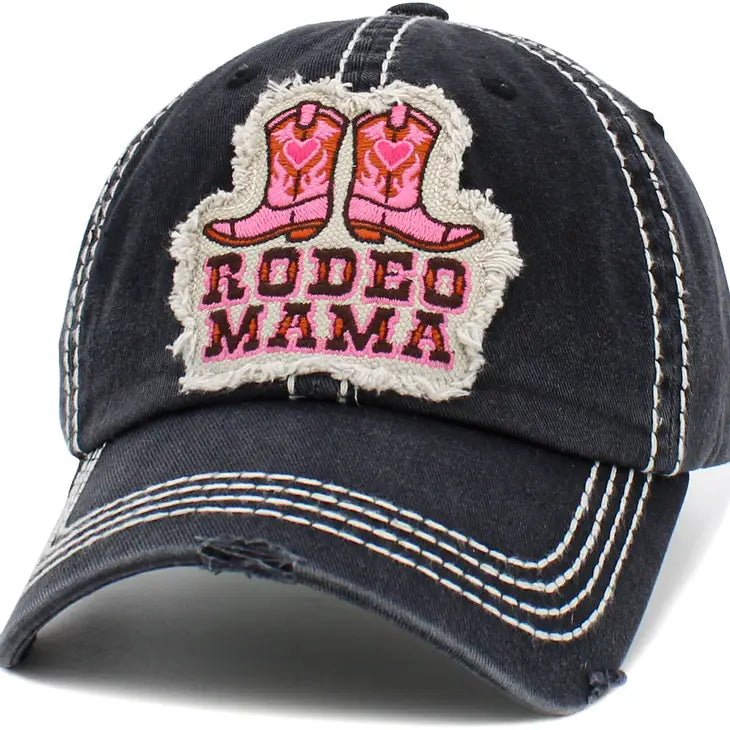 Rodeo Mama Washed Vintage Ballcap