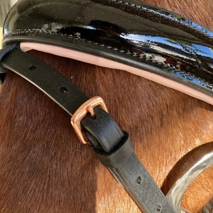 Rose Gold Tone Dressage Bridle