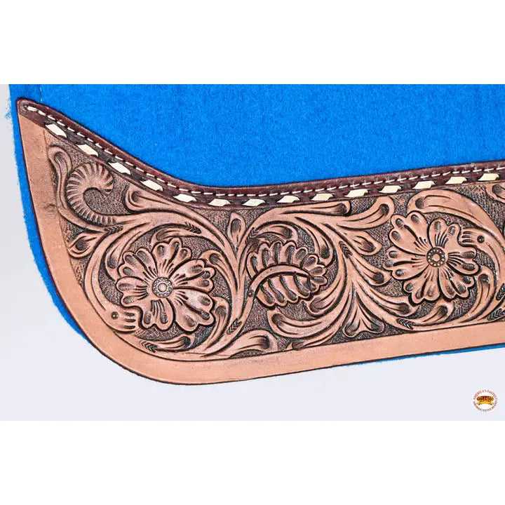 32" X 30" Hilason Horse Saddle Pad Western Contoured Wool Felt Moisture Wicking Saddle Pad